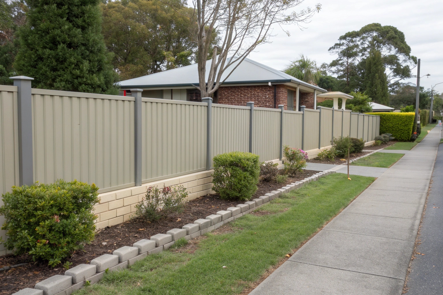 Fence post concrete footings installation for structural fencing Ipswich